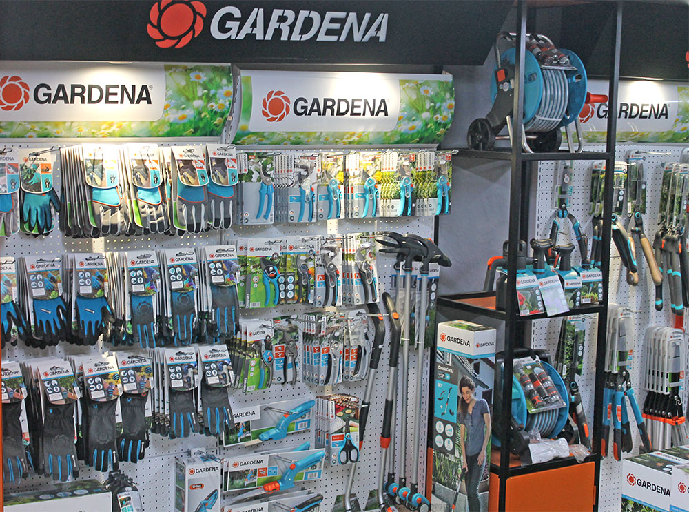The Gardena Destination Store section at the Earthworx garden centre